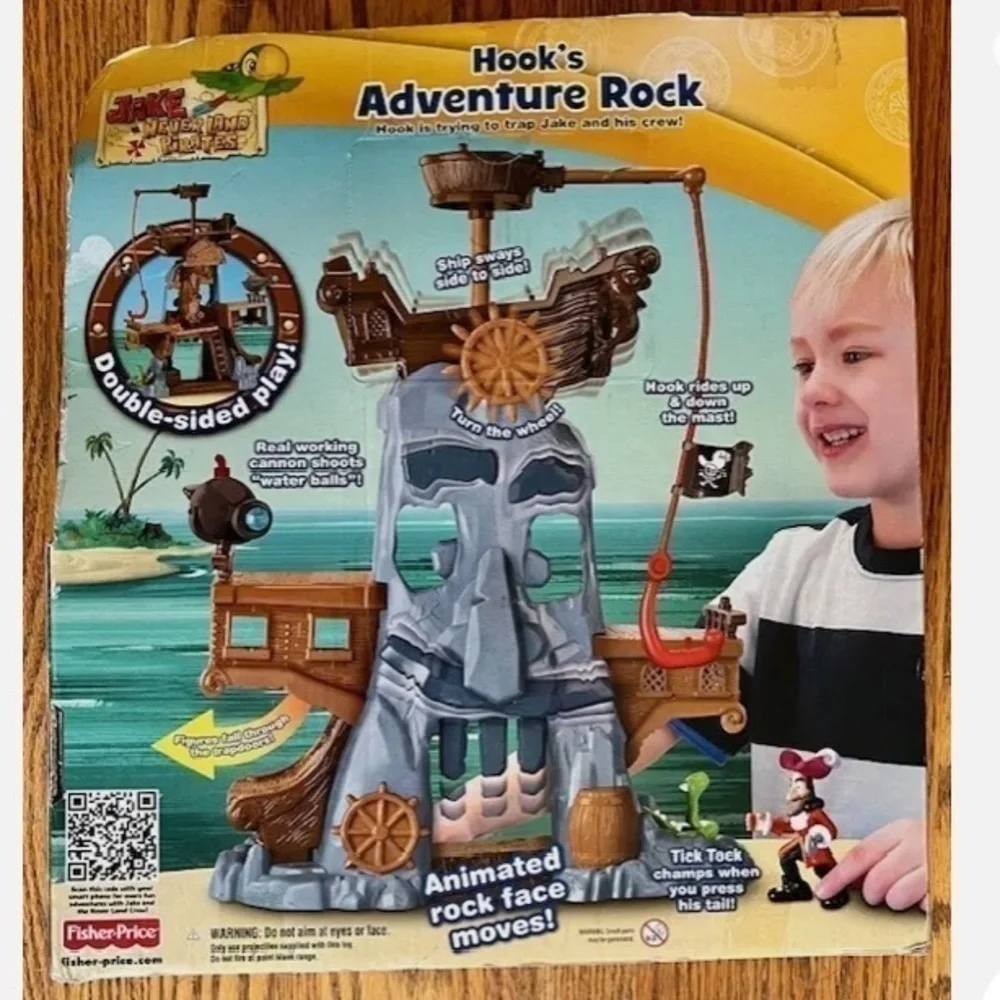 Disney Jake Never Land Pirates Hooks Adventure Rock Play Set 2012 NEW